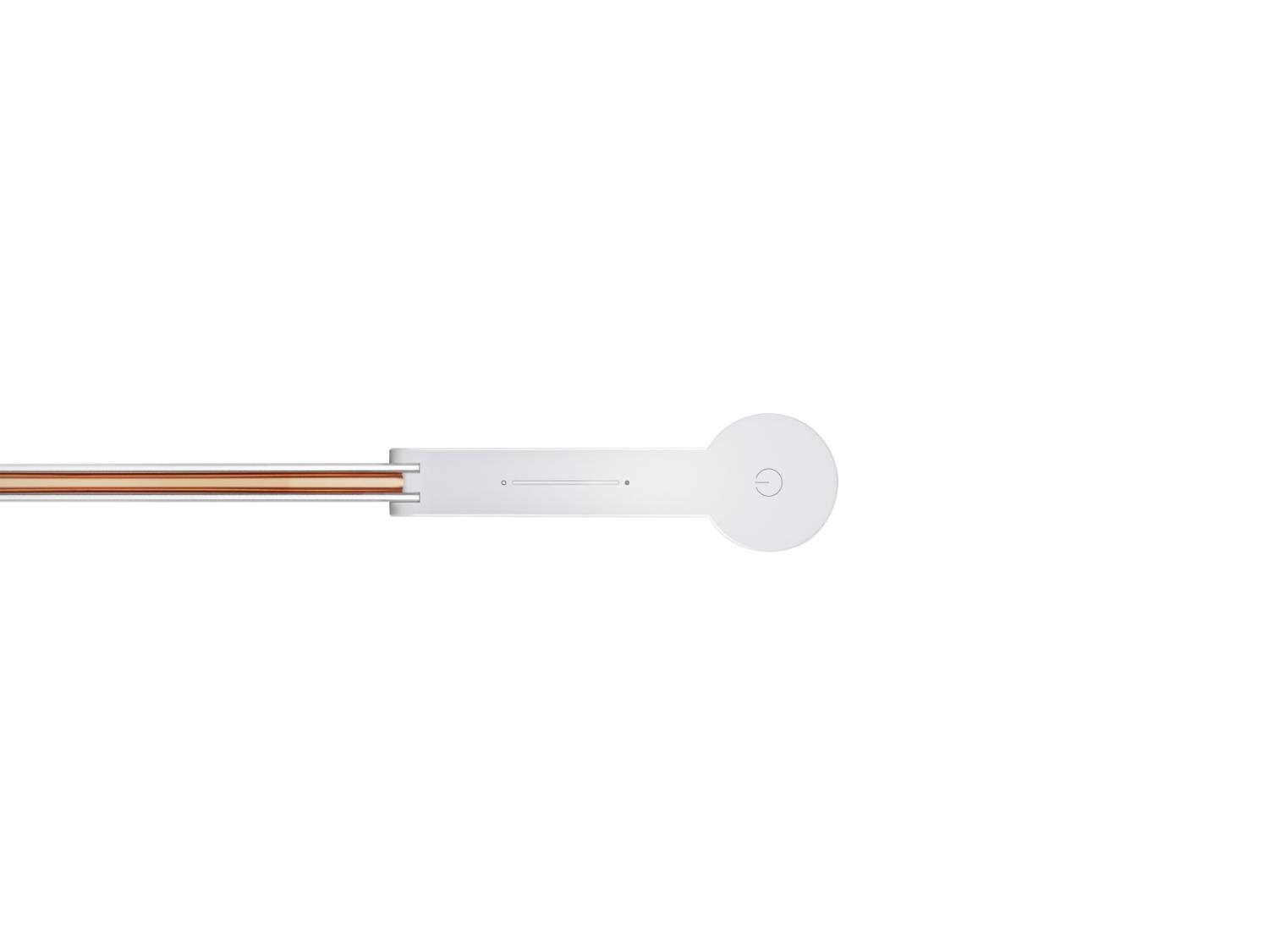 Aerial shot of the light's sleek buttons